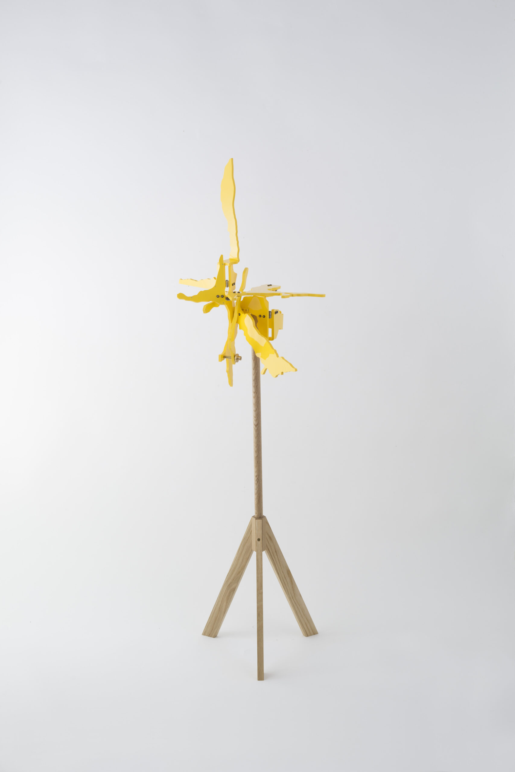 Ken'ichiro Taniguchi
Antwerpenerstr.6, Berlin,
Germany, 2023, 
Compressed PVC,
Brass, Steel, Hinges
53 x ø40 cm