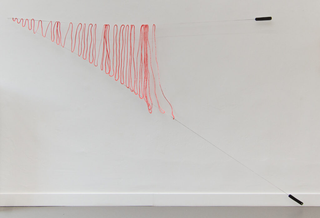 Deux droites pour un chemin qui ne se veut pas le plus court (dessin à poignees)