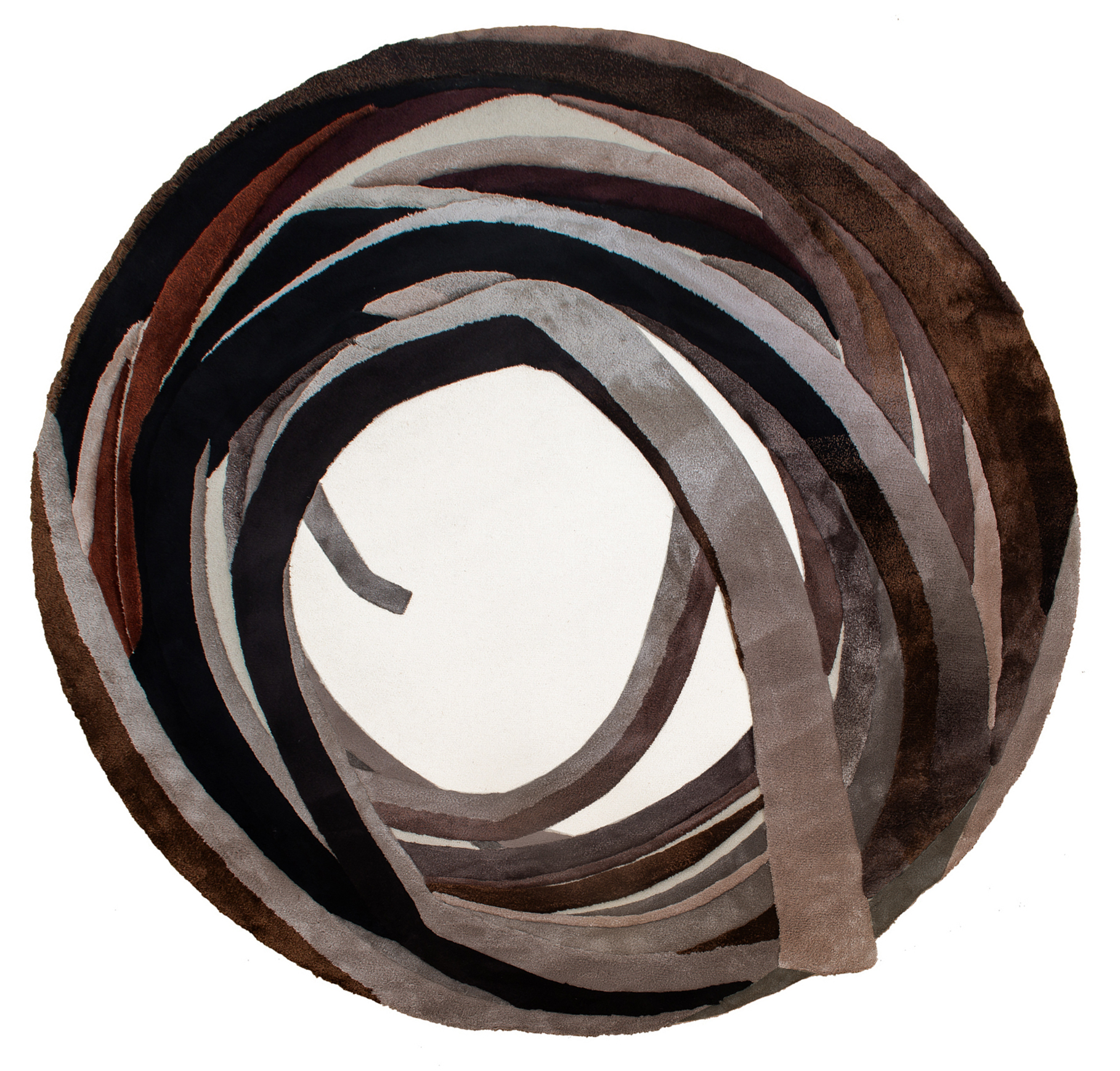Bernar Venet
Indeterminate lines, 2025
Hand-tufted wool and silk carpet.
3 meters in diameter.
Edition of 20