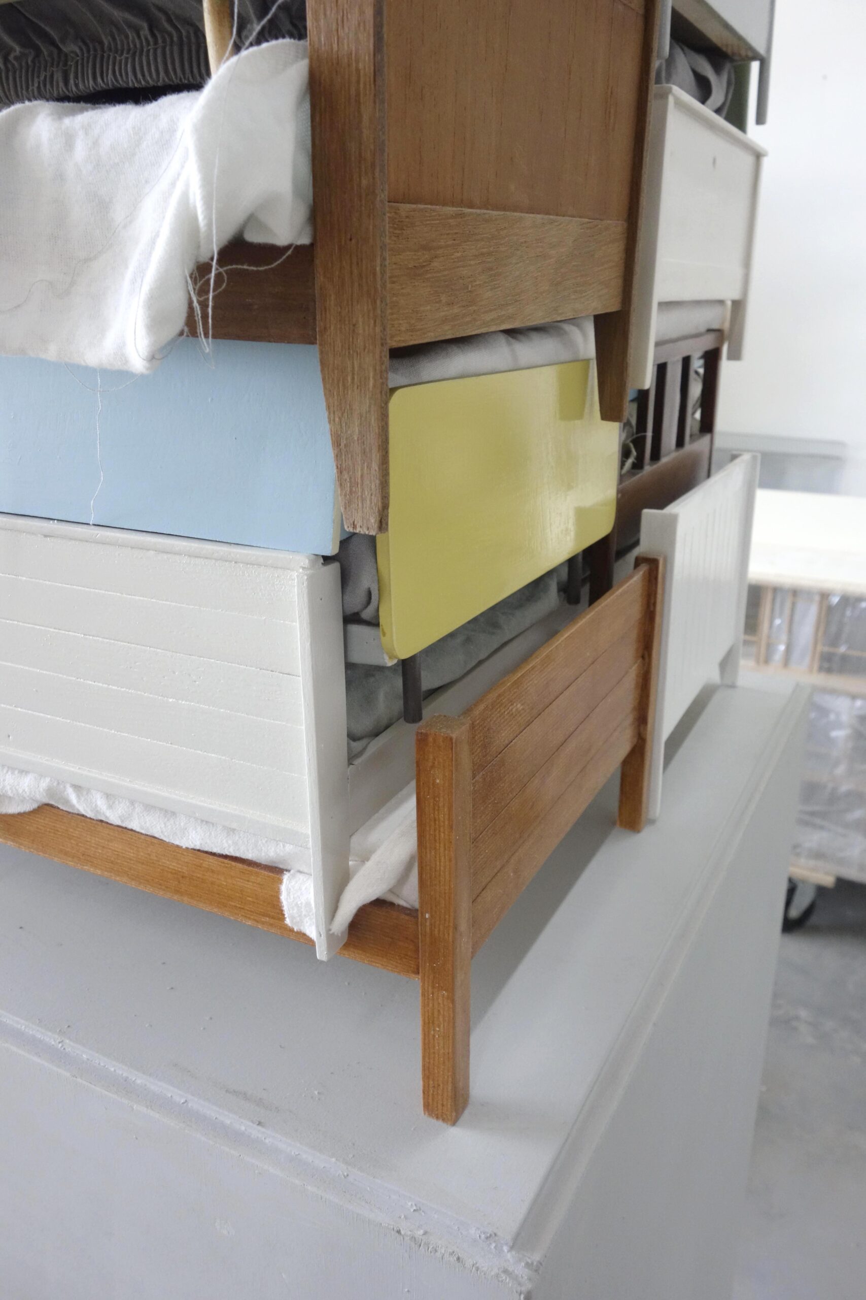 Frank Halmans, Class of.... For Jos N, Rob K, Kees P, Ingrid R, Annet H, Johan B, Frank H, Silvana van IJ, Ralph K, Sonja P, Bert M, Wim ?, Mieke K, Lutina Y, Irma B, Nathalie ?, Ineke van de B, Dini O, Jose S and Bennie K.
mixed media
61 x 45 x 47 cm
2025