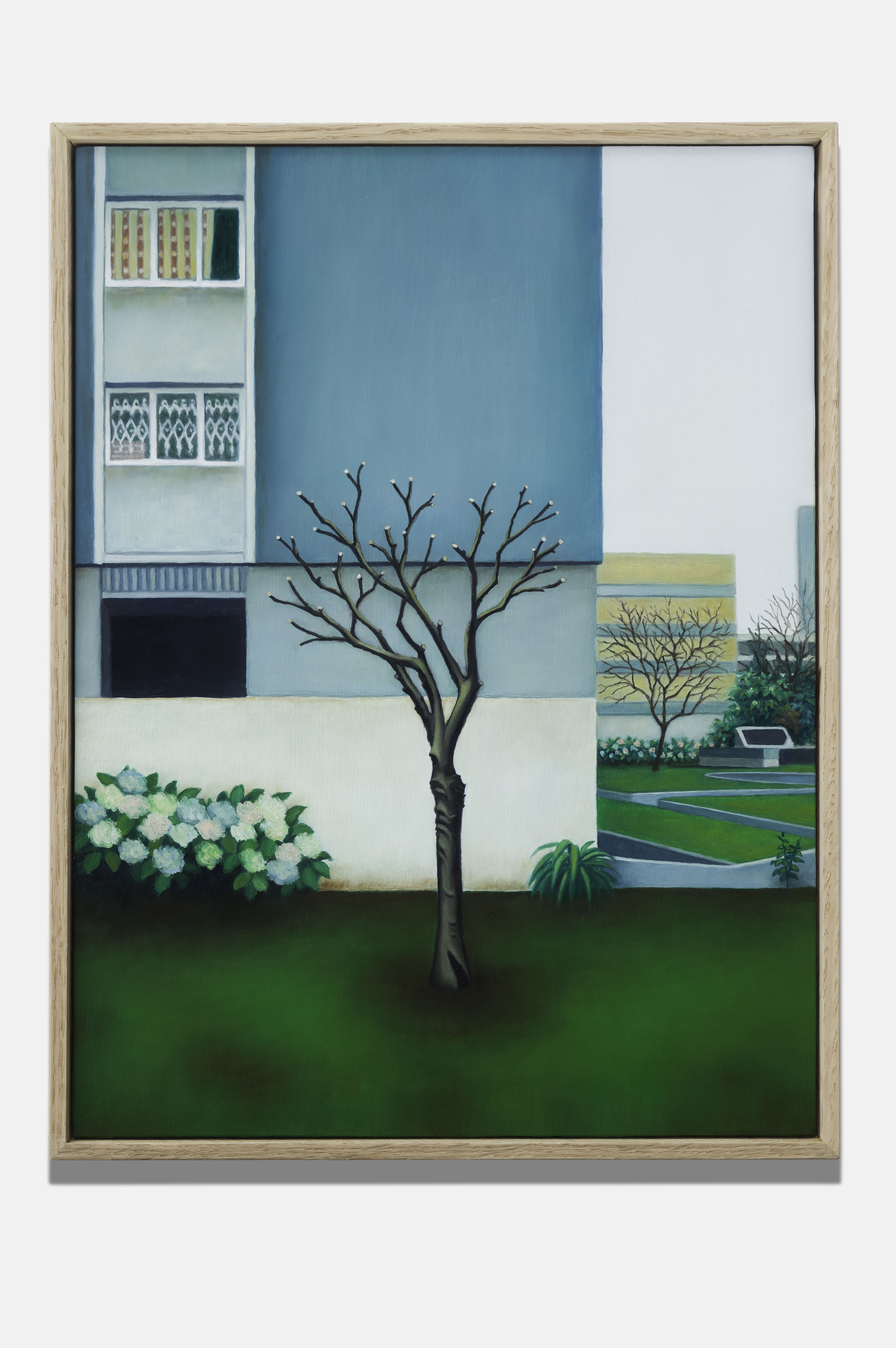 Dorian Cohen_L'arbre aux branches coupées_30x40cm_Oil on Wood_2024