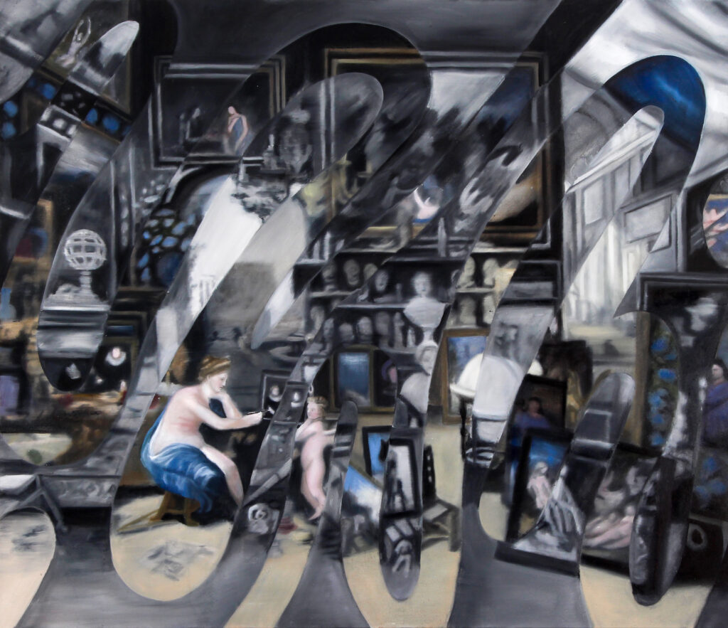 Parting lovers – after Jan Bruegel the Elder and Rubers, Allegory of sight 1617