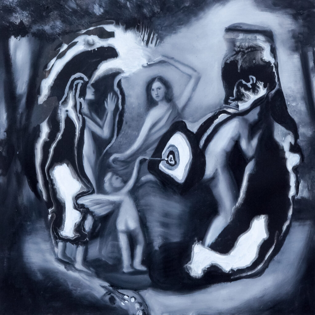 Graceful Bestowal – After a painting in a painting of Gonzales Coques