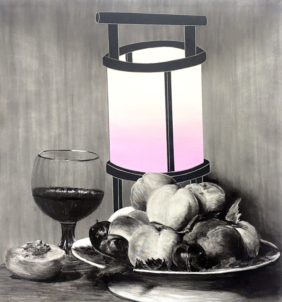 Night Peaches and a Drink